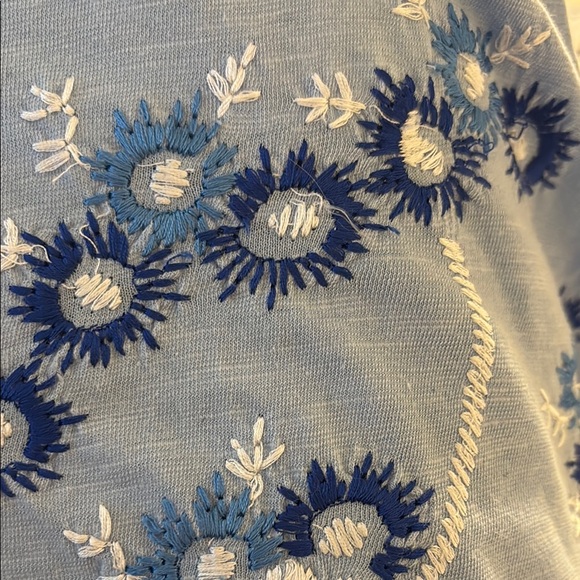 Free People Embroidered Blue Swing Tank - Picture 6 of 7